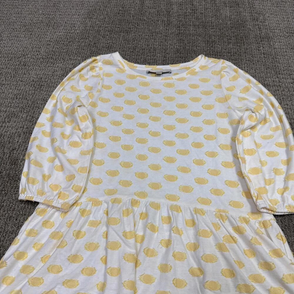 Loft Blouse White Yellow Long Sleeve Women’s Size XS - Picture 5 of 11